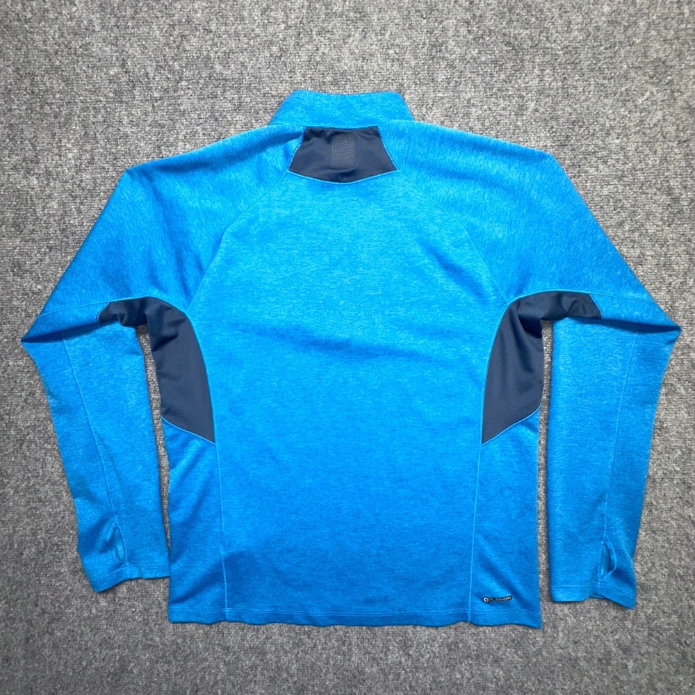 The North Face Mens L G Blue FlashDry‎ 1/4 Zip Pullover Athletic Shirt - Picture 7 of 9
